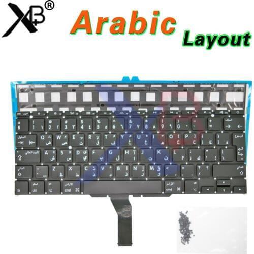 Arab Arabic keyboard/Backlight Backlit+100pcs keyboard screws For MacBook Air 11.6" A1370 A1465 2010-2017 Years
