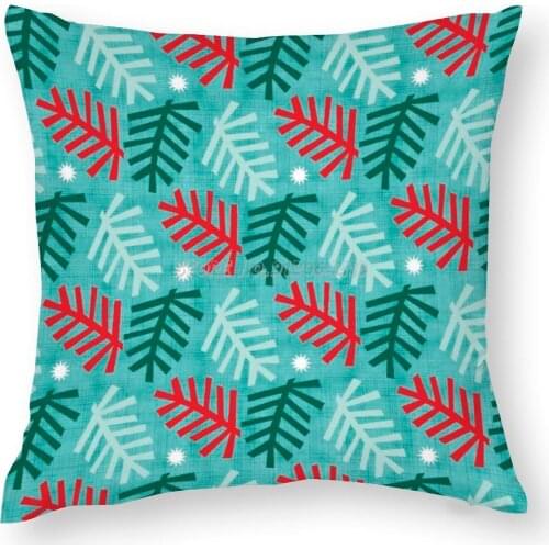 Joyeux Noel Pillow Case Soft Decorative Throw Pillow Cover Print PillowCase Waist Cover Pillows NOT Included Holiday Noel Joy Tr