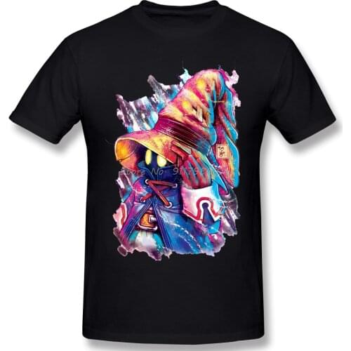 Final Fantasy Men Cotton T Shirt Graphic Plus Size Vivi Oversized Tops Anime Men Tee Streetwear Harajuku