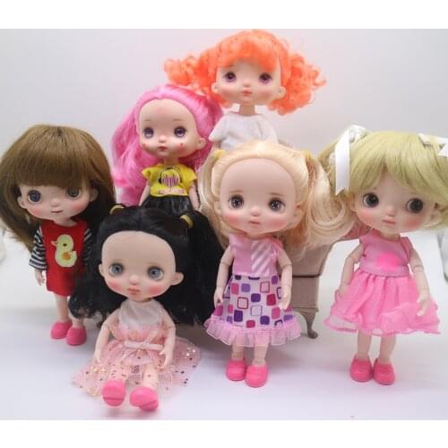 Customized Face for Holal dolls ,DIY face painted dolls 16 cm height like holal doll