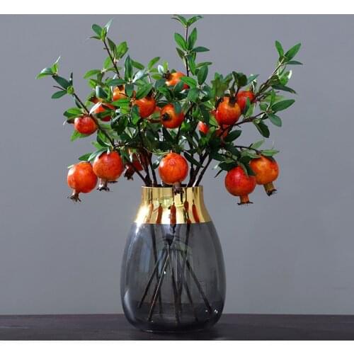 3 PCS Simulation Pomegranate Fruit Artificial Plants Fake Plant Home-Decoration
