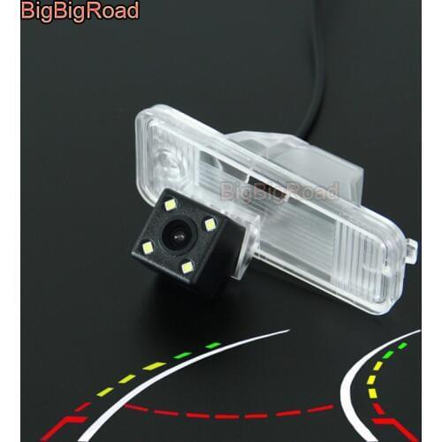 BigBigRoad Car Intelligent Dynamic Trajectory Tracks Rear View Backup Camera For Hyundai Azera HG Grandeur ix25 ix 25 2014 -2017