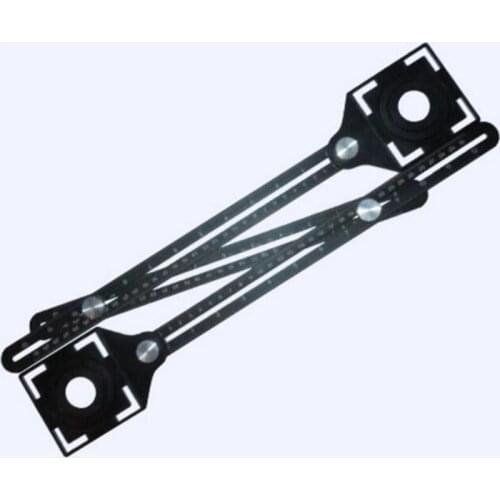 Tile Hole Locator - Multi-Functional Adjustable Tool Masonry Glass Fixed Punch Angle Measuring Ruler Tile Artifact Template