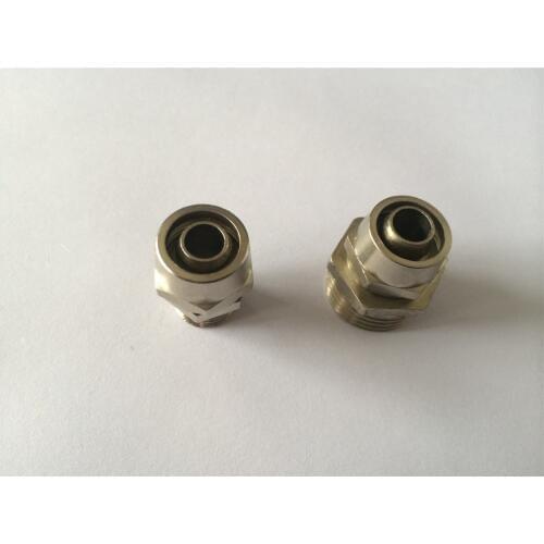 Lot5 Nickel Plated Brass Pipe 12mm-1/8"/1/4"/3/8"/1/2" BSPT Threaded Straight Connectors