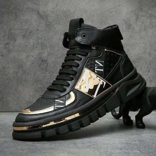 CuddlyIIPanda Men Fashion Casual Shoes Spring Autumn New Arrival Luxury Designer High Tip Thick Bottom Youth Trending Sneakers