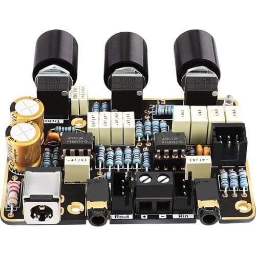 NE5532 HIFI Tone Board Preamplifier Module Tweeter Bass Adjusting Preamplifier Active Filter Gain adjustment Dual Amplifier