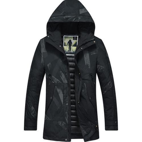 85023 New Winter Clothing Mens Short Middle-aged Hooded Overcoat Plus Thick Down Cotton Paded Jacket