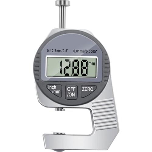NewDigital Thickness Gauge Thickness Measuring Tool with LCD Display 0.0005" (0.01mm) Resolution for Engineer Use