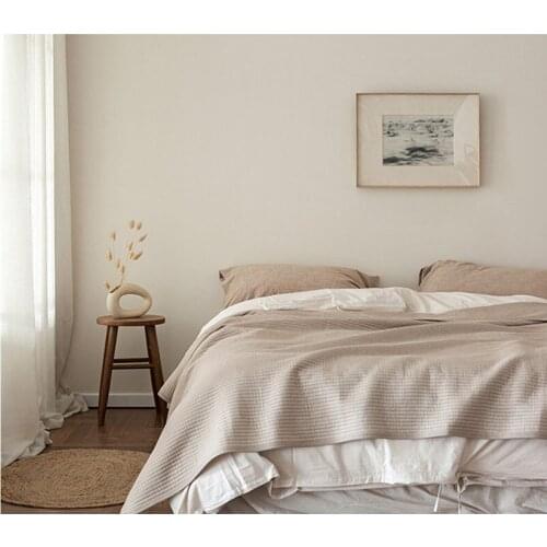 0xcert bed blankets All cotton knitted skin friendly lattice quilted quilt bed blanket