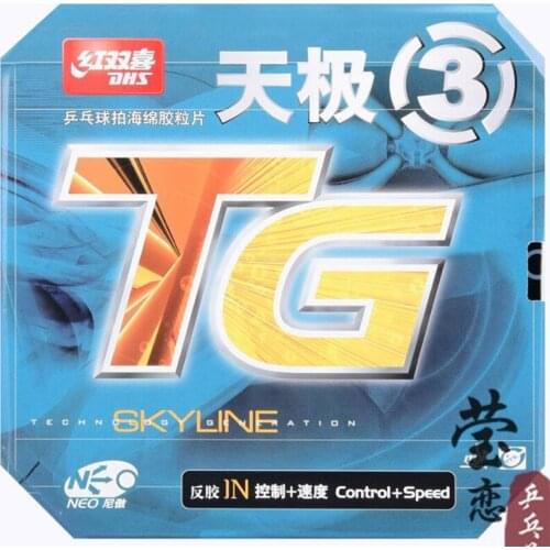 Original DHS NEO TG3 (NEO Skyline-TG3) Pips-In Table Tennis Rubber With Sponge dhs rubber ping pong rubber racquet sports