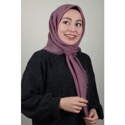 JAWEL SOLID COLOR LINEN FLAMLI SCARF-DESEN-02-RENK-08