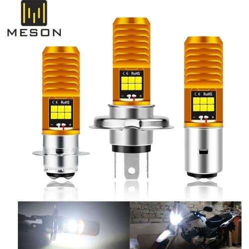1PC P15D H4 H6M BA20D led motorcycle headlight bulb p15d 3030LED Motorcycle Scooter Light Lamp Moto Accessories 6000K ba20d leD