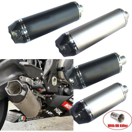 51mm Universal Akrap Motorcycle Exhaust Pipe Escape Moto Muffler For ARROVV ADV 750 XMAX z1000sx S1000 R6 Motocross Bike Modify