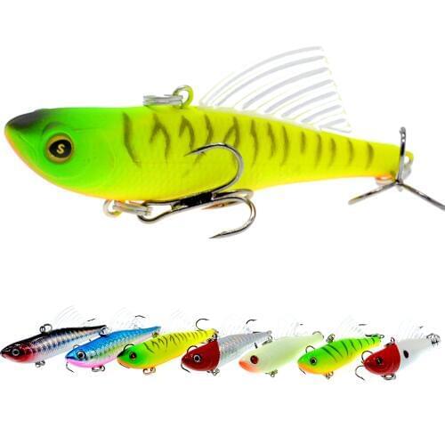 WLDSLURE Sinking Vibration Fishing Lure Hard Plastic Artificial VIB Winter Ice Jigging Pike Bait Tackle Isca Peche