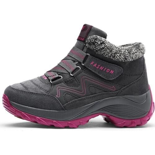Women Boots High Quality Winter Fur Warm Ankle Snow Boots