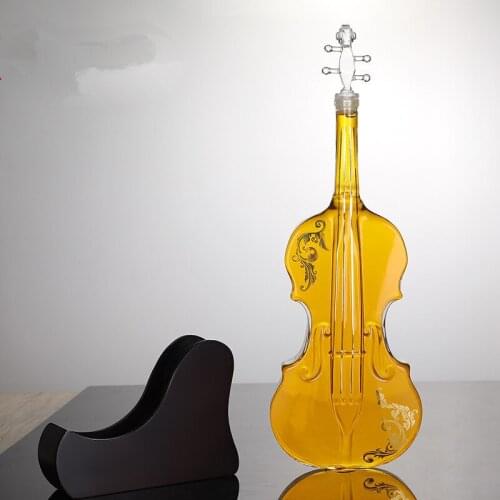 1000ML Creative Wine Glass Decanter Creative Violin Modeling Decanter Red Wine Whiskey Glass for Bar Kitchen Best Christmas Gift