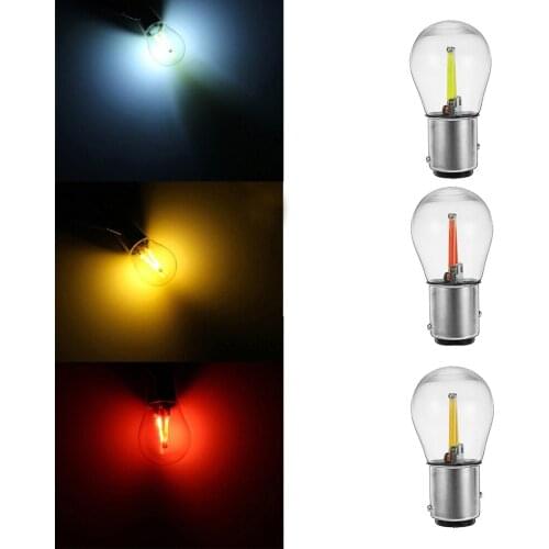 1157 BA15D COB LED Bulb Super Bright 5W 12V Car Led Light Bulbs Auto Indicator Turn Signal Brake Reverse Light Tail Backup Lamp