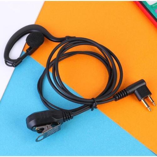 2 Pin K-type /M-type Earphone with PTT for Motorola HYT Walkie-talkie Ear Hook Outdoor Earpiece for Walkie Accessories