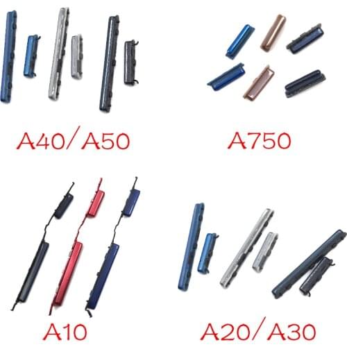 20Pcs New Power ON / OFF Buttton + SIde Volume Button Key One Set For Samsung A10 A105F A20 A205F A30 A305F A40 A405 A50 A750