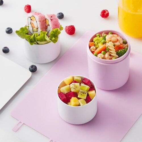 2021 Three-Layer Stackable Lunch Box Can Be Refrigerated or Heated Silicone Mess Independent Food Storage Containers Food Bowl
