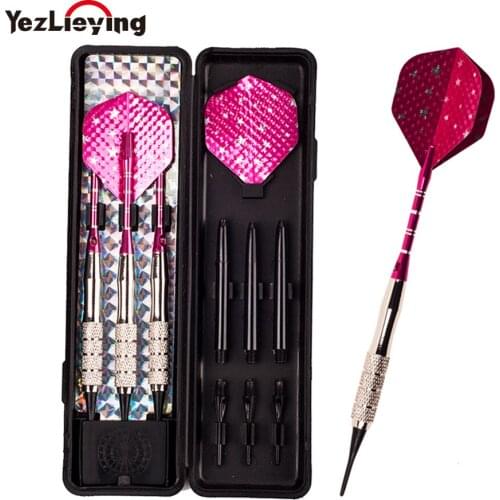 3Pcs/Set Professional Darts 16g Steel, Copper, Aluminum Shaft Soft Tip Dardos Toys to Throw on Boards Target Darts