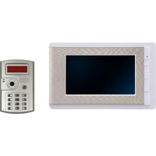 7 Inch Wired Video Door Phone Intercom Wired Doorbell