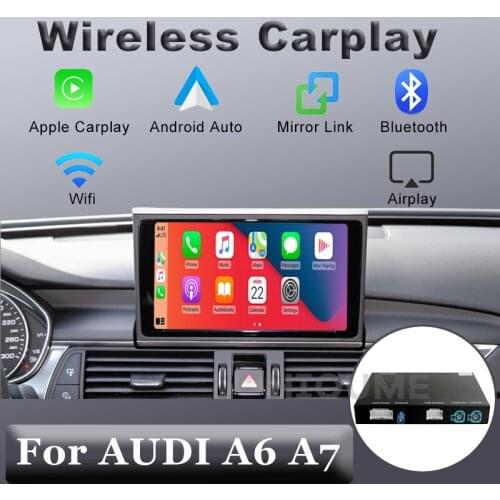 Wireless Carplay MMI Android auto Interface box For AUDI A6 A7 Original Screen Support Camera