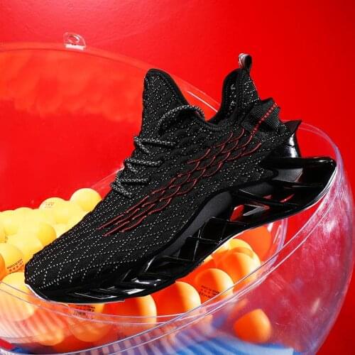 Large Size Summer Non Slip Sneakers Man Footwear for Sport for Men Running Shoes Mens Sports Shoes Boy Black Krasaovki B-860
