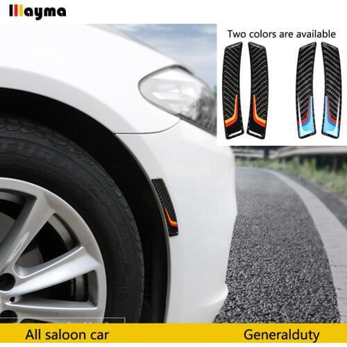 Germany style Carbon fiber decorate paster For AUDI A6 A7 RS3 M power styling car anticollision paster for BMW F10 M5 F20 F22