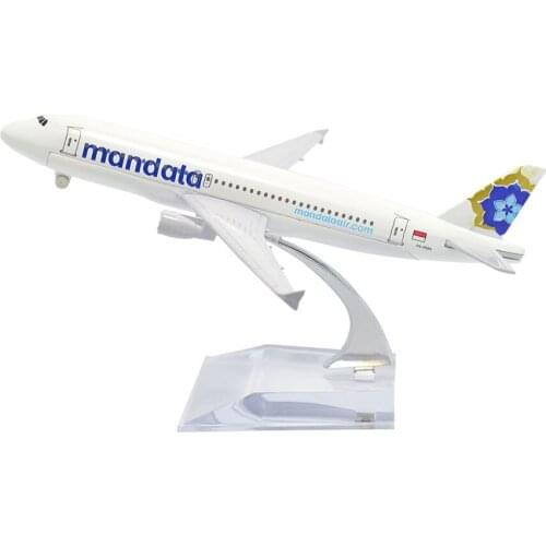 TANG DYNASTY(TM)1:400 16cm Air Bus A320 Mandala Airlines Metal Airplane Model Plane Toy Plane Model