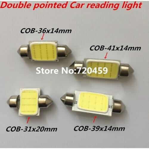 Double pointed Car reading light COB led Car Licence Plate Light Auto Interior Dome lamp Reading Light