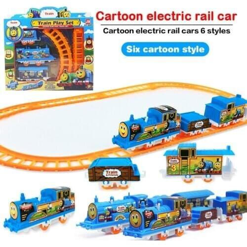 Electric Diy Track Small Train Puzzle Assembled Magic Education Toy Car Model Children Gift Boy Girl