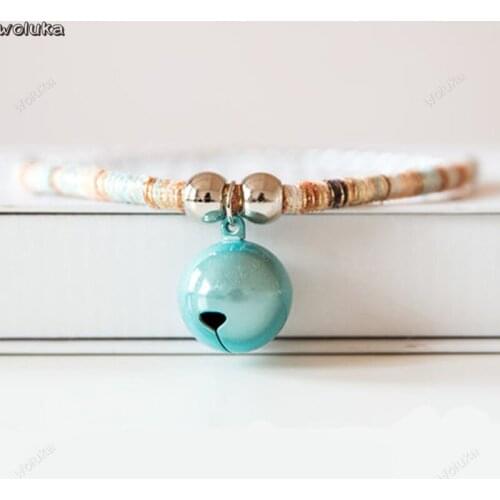Ethnic style dog collar bell ring small dog medium dog collar cat bell collar pet supplies CD50 Q04