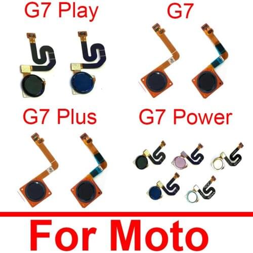 Fingerprint Button Flex Cable For Moto G7 Plus XT-1965 G7 Plus Play Power Touch Sensor ID Home Button Key Flex Ribbon Parts