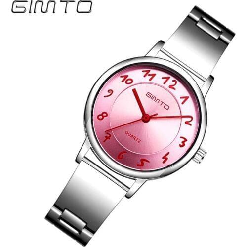 GIMTO Womens Silver Watch