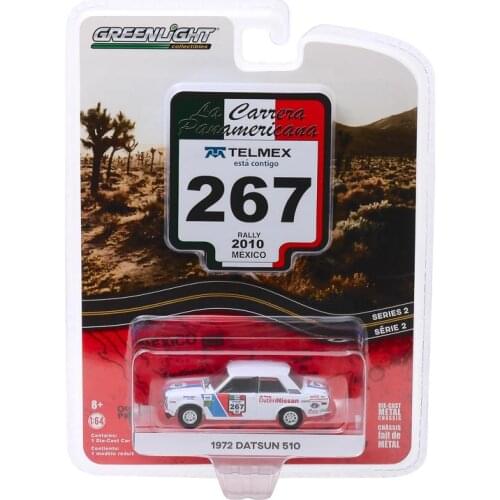 GreenLight 1:64 1972 Datsun 510 Alloy model car Metal toys for childen kids diecast gift