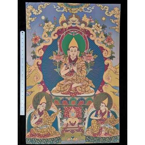 YIZHU CULTUER ART COLLECTION VINTAGE DECORATION SACRED BUDDHIST BUDDHAS THANGKA PAINTINGS