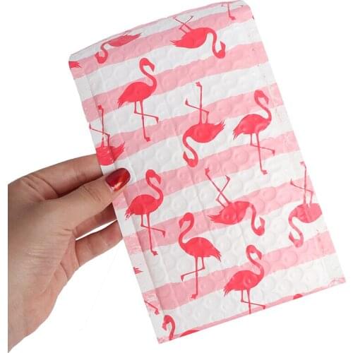10pcs Flamingo Bubble Mailer Envelopes Mailing Bag Self Sealing 125*180mm/5x6in