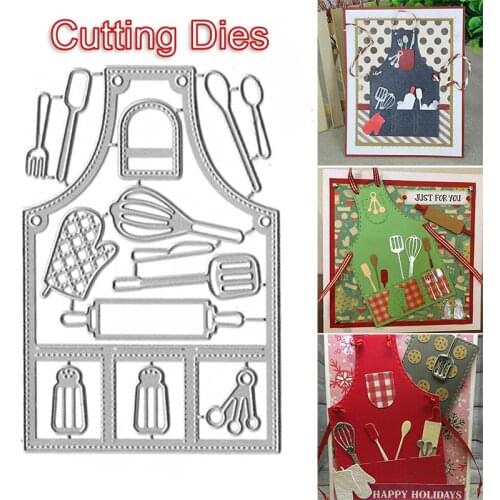 Kitchen Apron Cutting Mold DIY Lightweight Durable Easy Operation Long Lasting Best Gift for Children Cutting Dies SCIE999