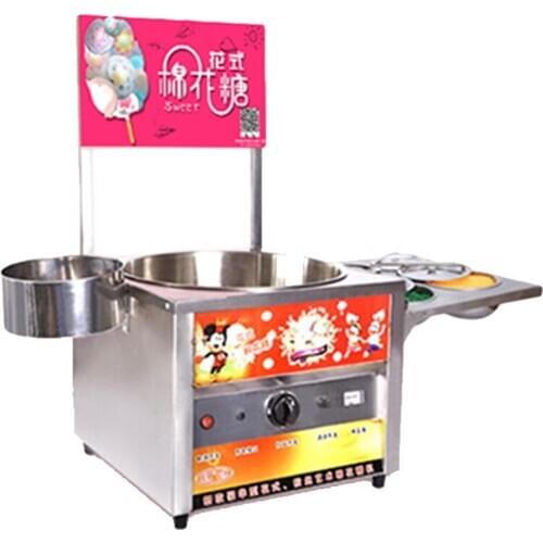 Cotton candy machine billboard charging fancy marshmallow machine stall gas to do business marshmallow color can