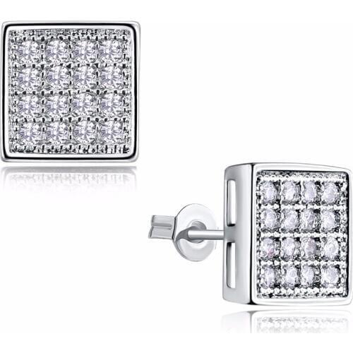 Sweet Look Cute Stud Earrings Setting with Cubic Zirconia Free Allergy Simple Earring Lead Free vintage jewelry