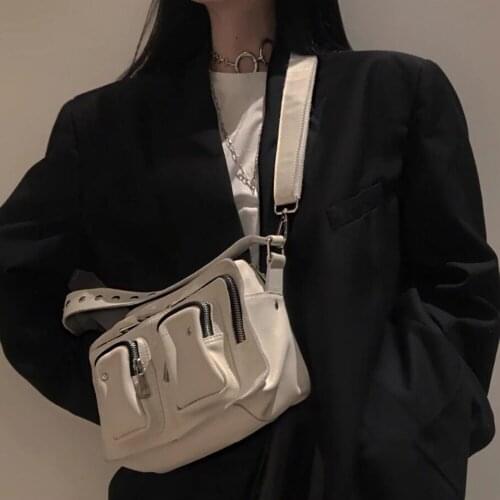 Fashion Soft PU Crossbody Bags for Women 2021 Designer Big Flap Shoulder Bag Female Phone Purse Tote Womens Handbag INS Shopper