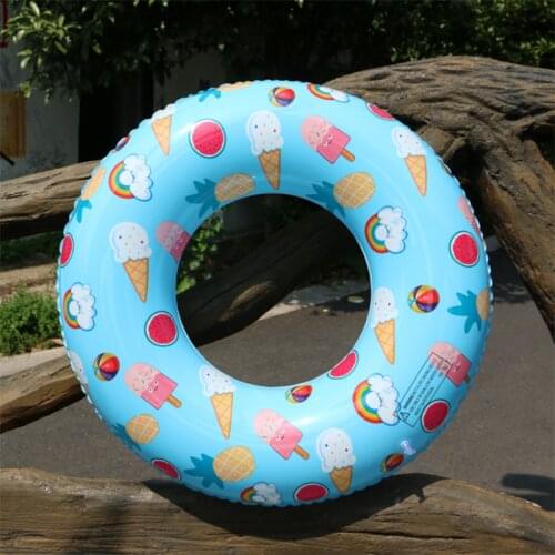 NEW Childrens Inflatable Swimming Ring Pool Floating Ring Air Cushion Adult Blue Beach Party Pool Toy