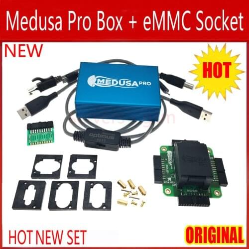 NEW Original Medusa PRO Box +eMMC Socket Adapter +JTAG Clip eMMC For LG &Samsung &Huawei with Optimus cable