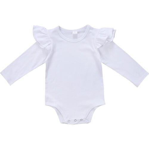 New Spring Ruffles baby clothes romper 2017 Newborn Infant Kids Baby Girl Cotton Romper Jumpsuit Clothes Outfits