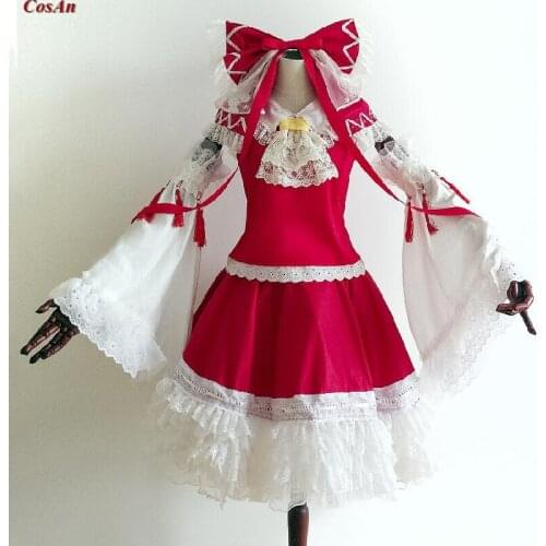 Touhou Project Hakurei Reimu Cosplay Costume Fashion Lovely Formal Dress Activity Party Role Play Clothing High-End Custom-Make