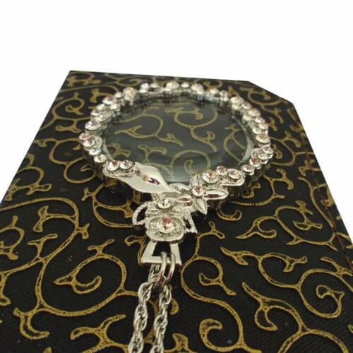 Portable Necklace Reading Magnifier Optical Glass Pendant Sweater Chain Decoration Women Girls Gift Magnifying Glass 3x Loupe