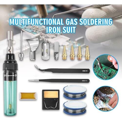 Professional Gas Soldering Iron Kit Butane Ignite Welding Torch Tools Set Multi-functionMobile Phone Repair Tools Set