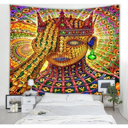 Nordic INS style fantasy head decoration tapestry Simia hippie family decoration tapestry bedroom decoration tapestry
