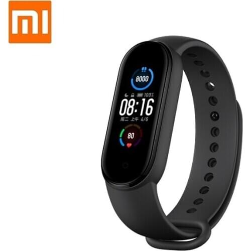 New Mi Band 5 Smart bracelet AMOLED Color Display Wristband Adult Health Sport Bluetooth waterproof AI intelligent wristband